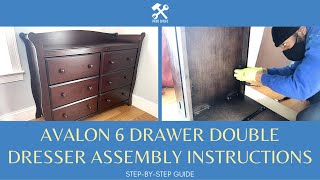 Storkcraft Avalon 6 Drawer Double Dresser Assembly Instructions Full StepbyStep Guide [upl. by Htennek]