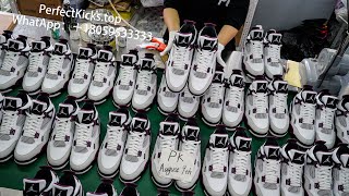 PK Jordan 4 Retro PSG Paris SaintGermain retail materials ready from perfectkicks [upl. by Gisela795]