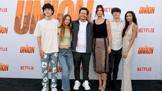 Mark Wahlberg Embraces Dad Mode at quotThe Unionquot Premiere with Family  A Glimpse into His Life [upl. by Gievlos]