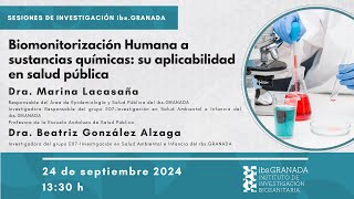 Biomonitorización Humana a sustancias químicas su aplicabilidad en salud pública [upl. by Eidurt]