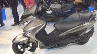 Suzuki Burgman 200 ABS Grey Matt 2017 Exterior and Interior [upl. by Raddie]