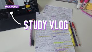 👥⁴ STUDY VLOG  estudos anotações e motivação [upl. by Eikcim]