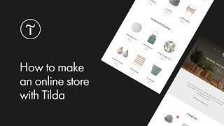 How to Make an Online Store with Tilda [upl. by Nellek]