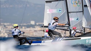 Olympics sailing highlights  Epic photos from last day of competition [upl. by Ayanet180]