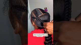 OMG this is the simplest braided ponytail viralvideo shortvideo hair duet duchessbraids [upl. by Grosvenor]