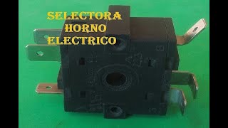 HORNO ELÉCTRICO PERILLA SELECTORA 2 entradas 4 salidas [upl. by Enitsud]