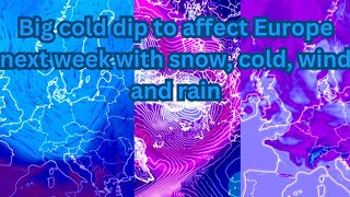 Cold snap coming to Europe after November 18th with snow wind cold and more [upl. by Anetsirk733]