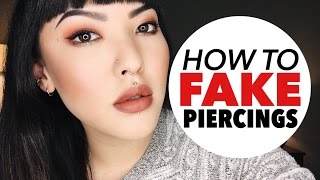 How To Fake Piercings  soothingsista [upl. by Cherise]