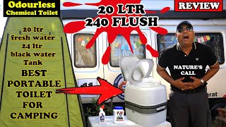 PORTABLE TOILET FOR CAR CAMPING FEMALES TRAVELERS CAMPER VANS MOTORHOMES RVS  TRAVEL HACKS [upl. by Joliet898]