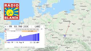 937 Radio Helax → Blanik FM Switchover in Ostrava Czechia [upl. by Enelrae597]