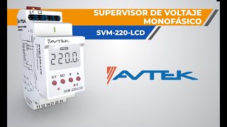 Supervisor de voltaje monofásico  SVM 220LCD [upl. by Adoc510]