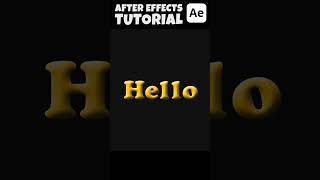 3D text animation After Effects tutorial [upl. by Gnus53]