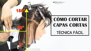 APRENDE A CORTAR CAPAS CORTAS LOOK REJUVNECEDOR 40 Y MAS [upl. by Aracat]