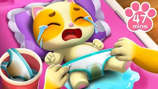 Take Care of Little Baby  Cartoon for Kids  Kids Songs  Mimi and Daddy  Meowmi Family Show [upl. by Mallissa]