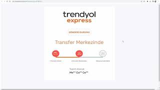 Trendyol Express Kargo Takip İşlemi kargotakipus kargom nerede [upl. by Ferdinanda972]