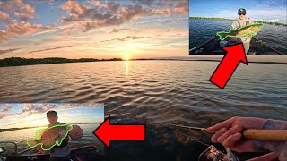 Sunset Walleye and Crappie SLAM  Early Summer Fishing in MN [upl. by Frendel]