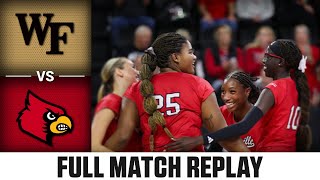 Wake Forest vs Louisville Full Match Replay  2024 ACC Volleyball [upl. by Naasar]