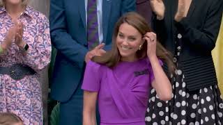 Kate Middleton greeted by standing ovation at Centre Court  Wimbledon on ESPN [upl. by Nygem733]