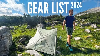 My Backpacking Gear List for 2024 [upl. by Abbye]