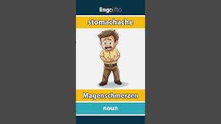 🇬🇧🇩🇪 stomachache  Magenschmerzen  learn English  Lernen wir Englisch [upl. by Carboni]