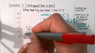 Enlargements Example 1 with audio  gcsemathsexamples [upl. by Wilfreda]