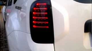 LAMPY TYLNE LED carDNA DACIA DUSTER TEST TAILLIGHTS SKOTTUNINGcom [upl. by Orsola]