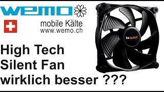 leiserer Lüfter WEMO 106F silent Fan be quiet bq siw412025 HF RWm arctic F12TC Kühlschrank 12V [upl. by Rayham]