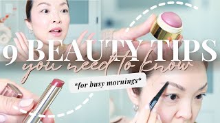 9 beauty tips you NEED for busy mornings [upl. by Debera]