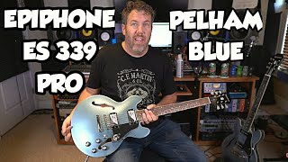 Epiphone ES 339 Pro Pelham Blue [upl. by Knudson]