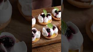 Italian Meringue Lemon tart shorts asmr lemontart meringue recipe cake [upl. by Dare]