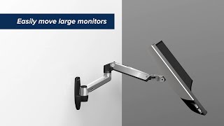 Ergotron LX Wall Monitor Arm Top Features amp Benefits [upl. by Nojid]