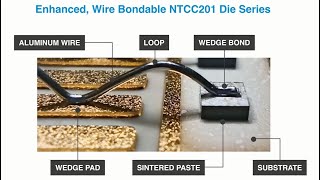 Vishay Enhanced Wire Bondable die NTCC201 Thermistors [upl. by Lrub]