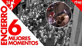 MEJORES MOMENTOS DEL SEXTO ENCIERRO de San Fermín 2024  Toros de Jandilla [upl. by Ugo716]