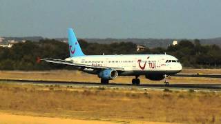 TUI Metrojet Airbus A321231 EIETJ Take Off Palma de Mallorca  AUDIOVISOR [upl. by Lamrouex]