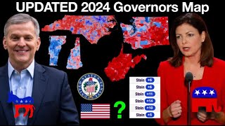 UPDATED 2024 US Gubernatorial Elections Prediction September 8 2024 [upl. by Martino]