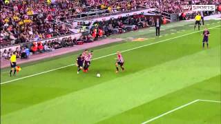 Messi Incredible Goal vs Athletic Bilbao  English Commentary [upl. by Ilahsiav]