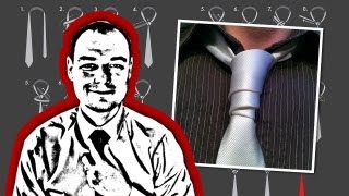 How to Tie a Van Wijk Necktie Knot [upl. by Alegnatal590]