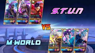 STUN VS MWORLD 1 VS 1 FIGHT  MOBILE LEGENDS STUN VS M WORLD [upl. by Karia]