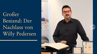 Großer Bestand Briefmarken in der Auktion Der Nachlass von Willy Pedersen [upl. by Heti216]