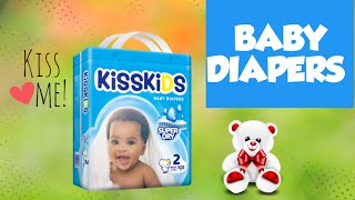 BABY DIAPERS Kisskids Baby Diapers  Baby pampers Video [upl. by Hillel]