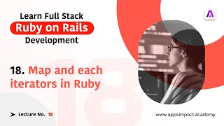 Map and each iterator in Ruby [upl. by Ysirhc]