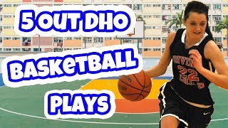 Dribble Hand Off 5 Out Basketball Plays [upl. by Sirrad]