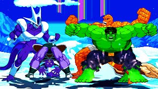 Cooler Ginyu Vs Hulk The Thing  Raw Power [upl. by Newman]