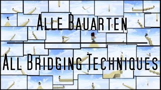 Alle Bauarten in Minecraft  All bridging techniques in Minecraft [upl. by Ainessey]