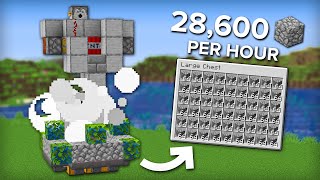 Minecraft Easy 5 Minute Cobblestone Farm  Fully Automatic [upl. by Ayinat]