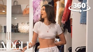 Kendall Jenner Takes You on a 360° Tour of Her Closet  Supermodel Closets  Vogue [upl. by Fabrianna]