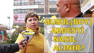 GUSÜLBOY ABDESTİ NASIL ve NEDEN ALINIR   SARI MİKROFON [upl. by Croix]