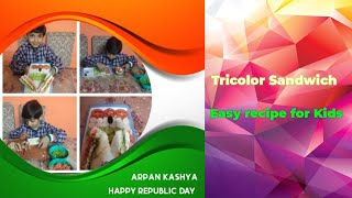 Tricolor sandwich recipe Arpan [upl. by Lezlie281]