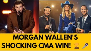 Morgan Wallens Unbelievable CMA Win 2024s Shocking Moment 🎤✨ [upl. by Howlyn]