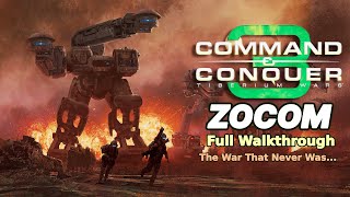 Command amp Conquer Tiberium Wars  ZOCOM Campaign Full Walkthrough  Hard Difficulty [upl. by Ashti]